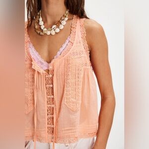 NWOT Free People Forevermore Tank - BLACK